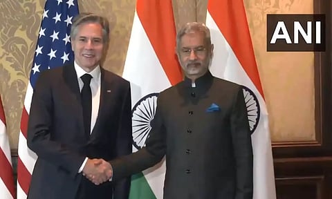 US Secretary of State Antony Blinken and EAM S Jaishankar. (ANI)