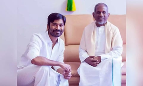 Dhanush with Ilaiyaraaja