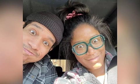 Keke Palmer with Darius Jackson.