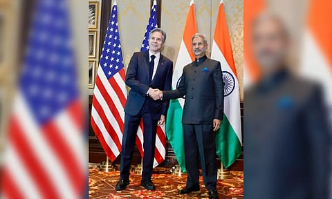 External Affairs Minister S Jaishankar with US Secretary of State Antony Blinken (IANS)
