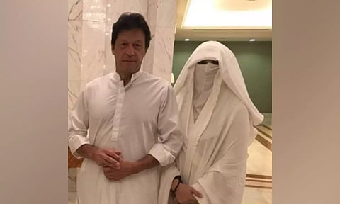 Former Pakistan Prime Minister Imran Khan & Wife Bushra Bibi (Image: IANS)