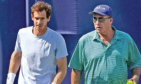 Andy Murray and coach Ivan Lendl