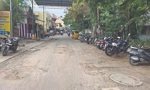 Poor condition of Canal Bank Road in Kasturba Nagar has irked regular commuters