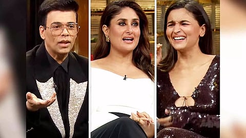 (L-R) Karan Johar, Kareena Kapoor Khan and Alia Bhatt