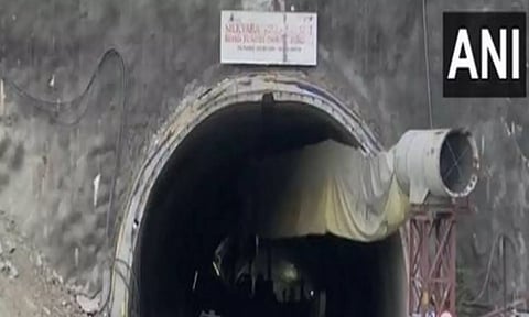 Silkyara Tunnel Latest Visual (Image: ANI)