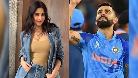 (L-R) Katrina Kaif; Virat Kohli