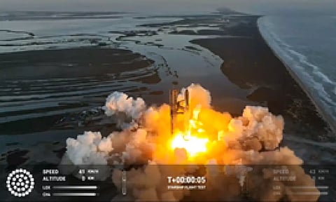 SpaceX launches 2nd Starship test flight