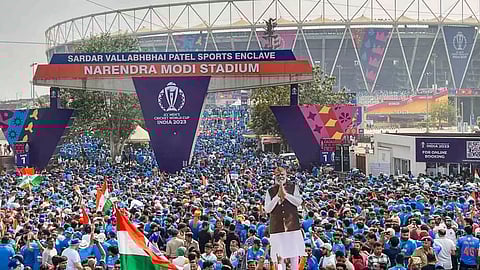 Narendra Modi Stadium in Ahmedabad.