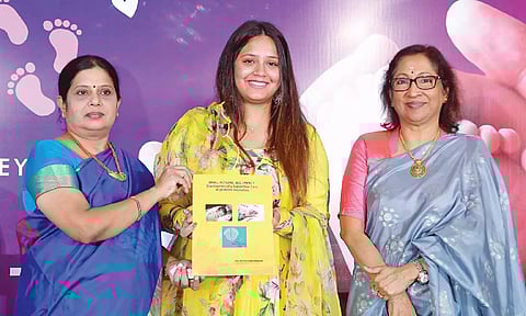 Dr Deepa Hariharan with squash champion Dipika Pallikal Karthik at the event