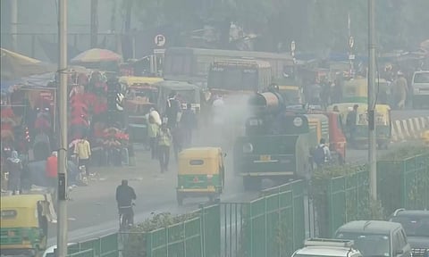 Visuals from Anand Vihar. (ANI)