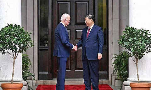 US President Joe Biden; Chinese President Xi Jinping