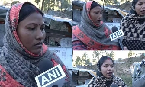 Family members of trapped workers in Uttarkashi (ANI)