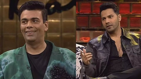 (L-R) Karan Johar; Varun Dhawan