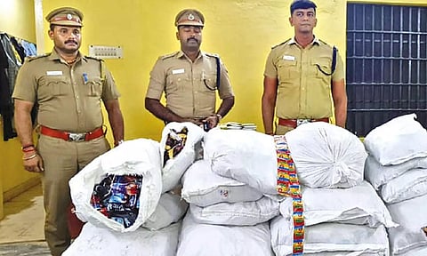 Nagapattinam police seized 300 kgs of banned gutka