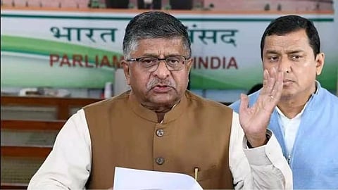 Former Union minister and BJP leader Ravi Shankar Prasad