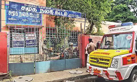 Community hall at Pudupet