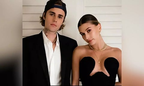 Justin Bieber with Hailey Bieber