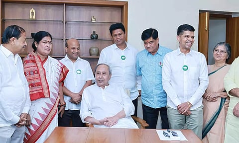 VK Pandian joins BJD in presence of Odisha CM Naveen Patnaik