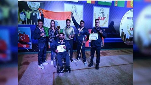 Indian Armwrestler medallists at Asian Armwrestling Cup 2023 (Image: PAFI)