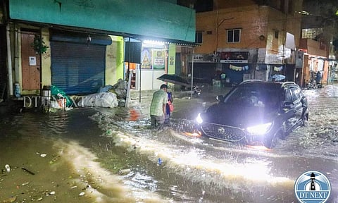 Water stagnation at Ambedhkar Nagar, Kolathur. Hemanathan M