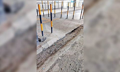 Poor access irks diff-abled at Little Mount Metro