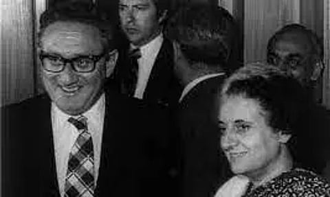  Henry Kissinger and Indira Gandhi (IANS)