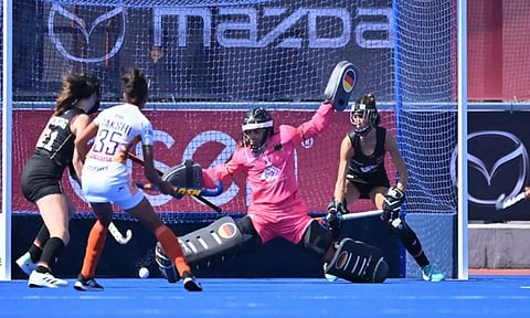 India Women's Junior Hockey team in action against Germany (Photo: HI)