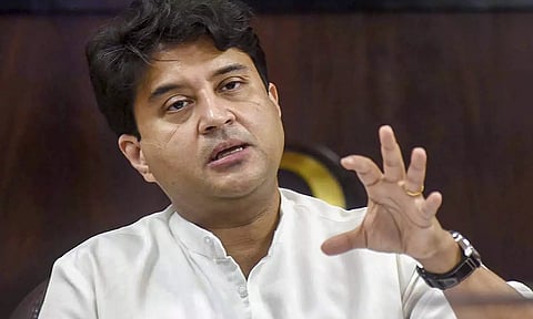  Union minister Jyotiraditya Scindia (PTI) 