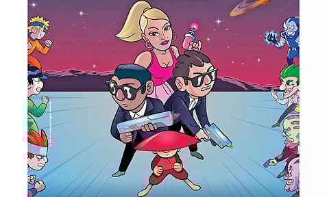 Poster of MIB-A Space Comet-y