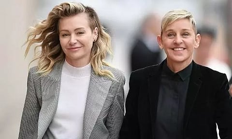 Portia de Rossi with Ellen DeGeneres