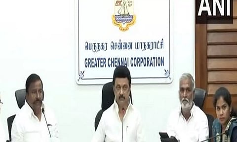 MK Stalin hold press conference in Chennai (Photo: ANI)