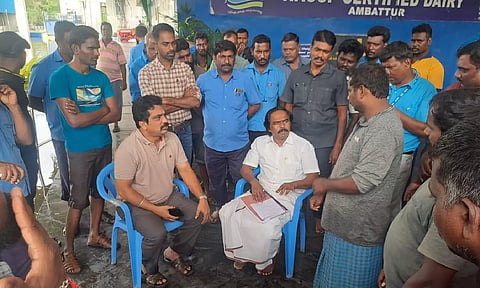 State Minister for Milk and Dairy Development, T Mano Thangaraj