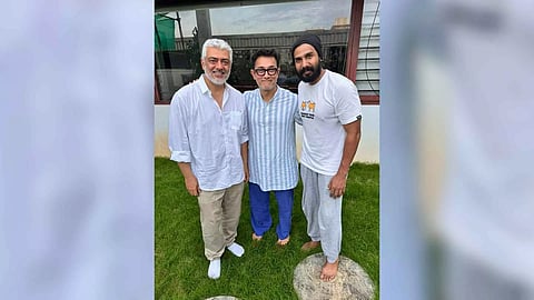 Superstar Ajith Kumar, Aamir Khan and Tamil actor Vishnu Vishal (Photo/X)