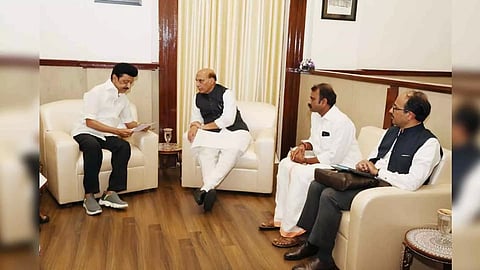 Singh also held a meeting with Chief Minister MK Stalin and reviewed the current situation in the presence of MoS Murugan