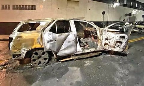 Former Chennaiyin FC striker and current Santos player Stiven Mendoza's car was set on fire by fans
