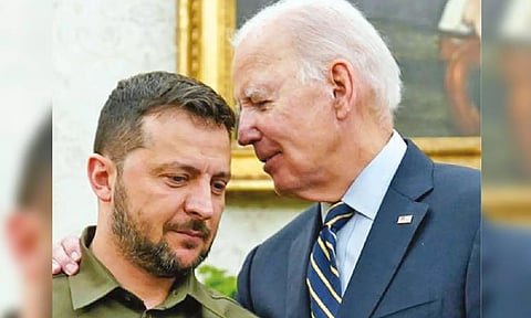 Ukrainian President Volodymyr Zelenskyy: US President Joe Biden