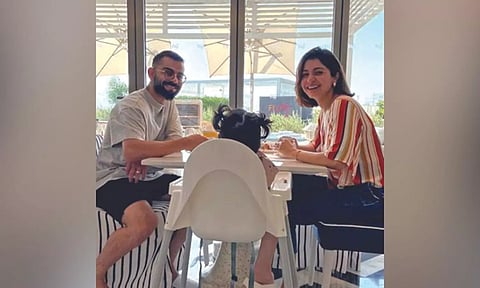 Virat Kohli with family