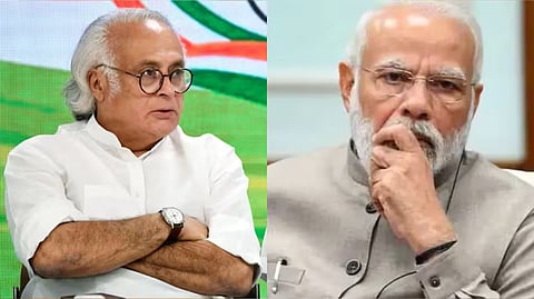 Congress General Secretary Jairam Ramesh; PM Narendra Modi