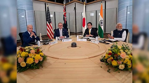 Quad leaders at Quad Summit on the sidelines of G7 Summit in Hiroshima. (Photo - X/Anthony Albanese)