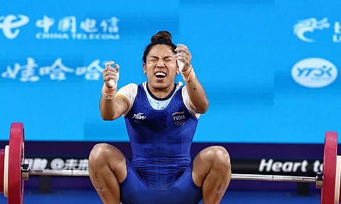 India's Mirabai Chanu. (Reuters)