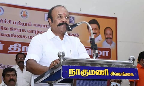 State cooperative minister K R Periyakaruppan (Image: X)