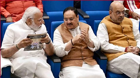 PM Modi,Nadda, Amit Shah