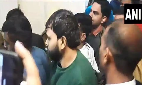 Accused in Parliament security breach brought to Patiala House Court (ANI)