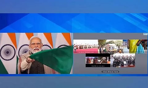 Prime Minister Narendra Modi flags off Viksit Bharat Sankalp Yatra in 5 states