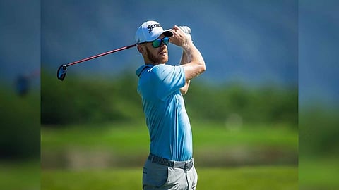 Golfer Sebastian Soderberg in action during Mauritius Open (Image: PGA/Mauritius Open)