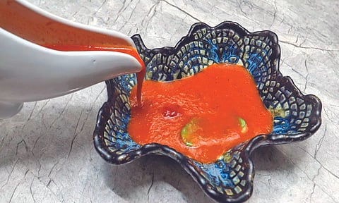 Basil and tomato soup