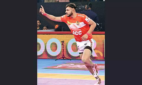 Gujarat Giants raider Sonu