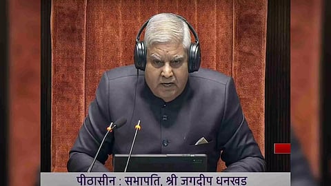 Rajya Sabha Chairman Jagdeep Dhankhar (Photo Credit: Sansad/TV)