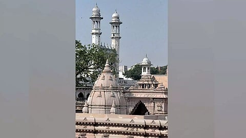 A view of Kashi Vishwanath Temple and Gyanvapi Mosque, in Varanasi (ANI)