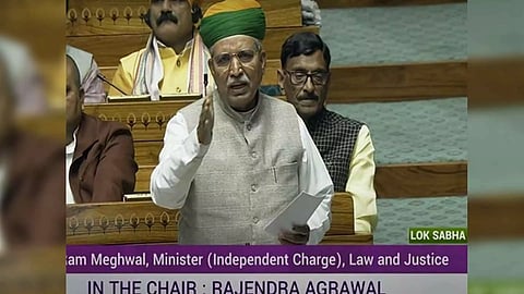 Union Minister Arjun Ram Meghwal (Photo: Sansad TV)
